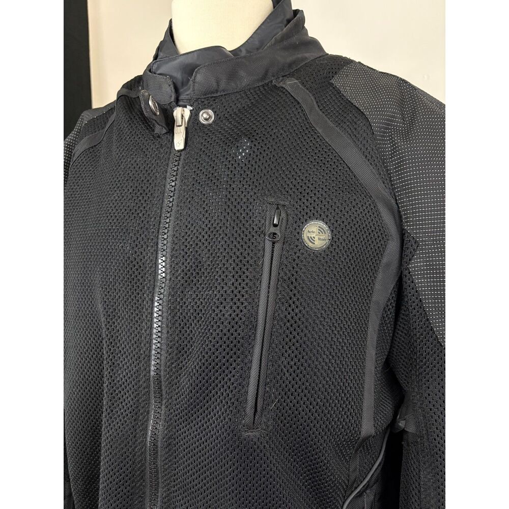 Joe Rocket Men's Black Mesh Armored Motorcycle Riding Jacket 2XL - Picture 3 of 10
